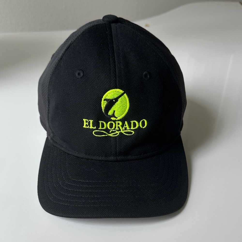 Black Cap with Neon Green Logo